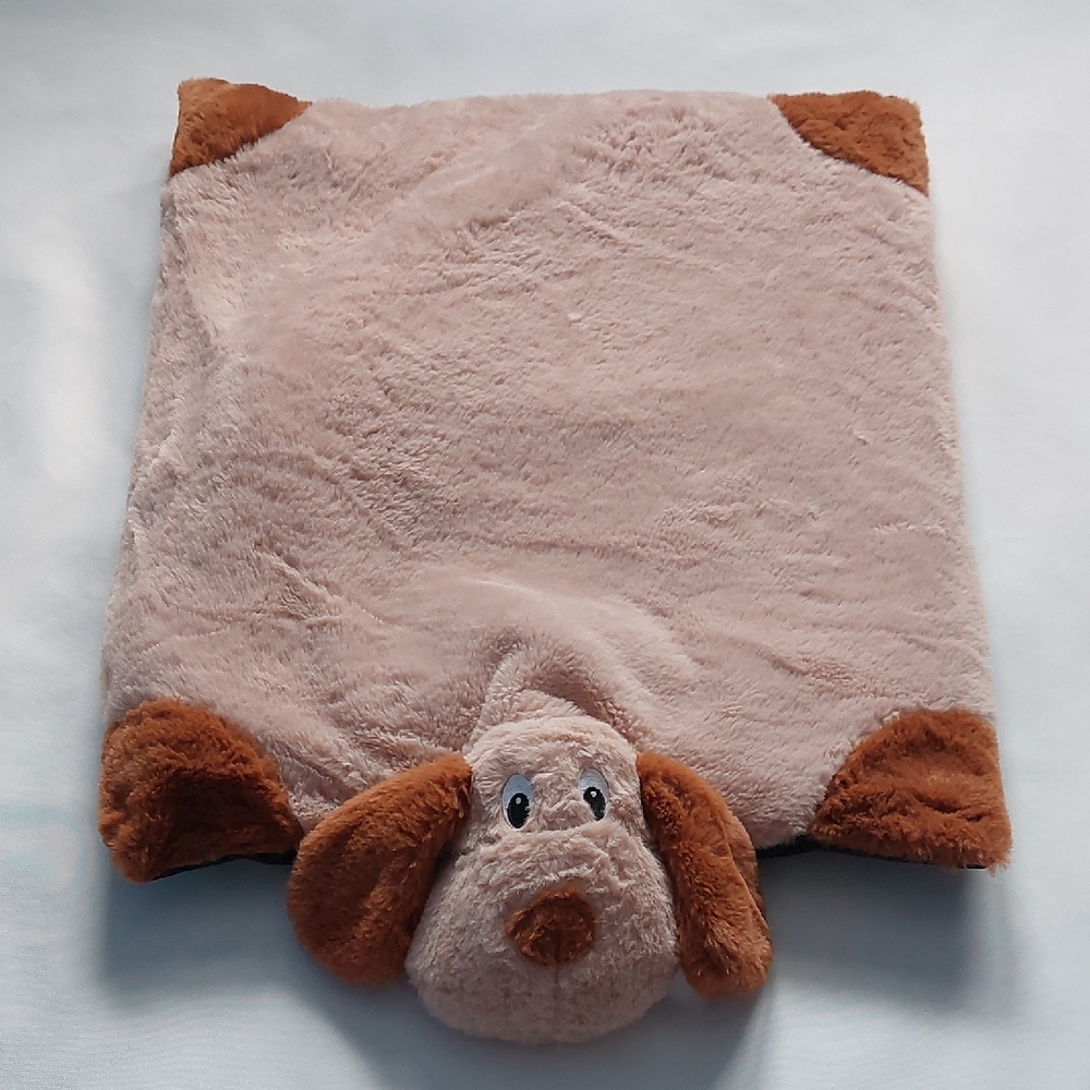 Plush Dog‎ Blanket with Brown Accents